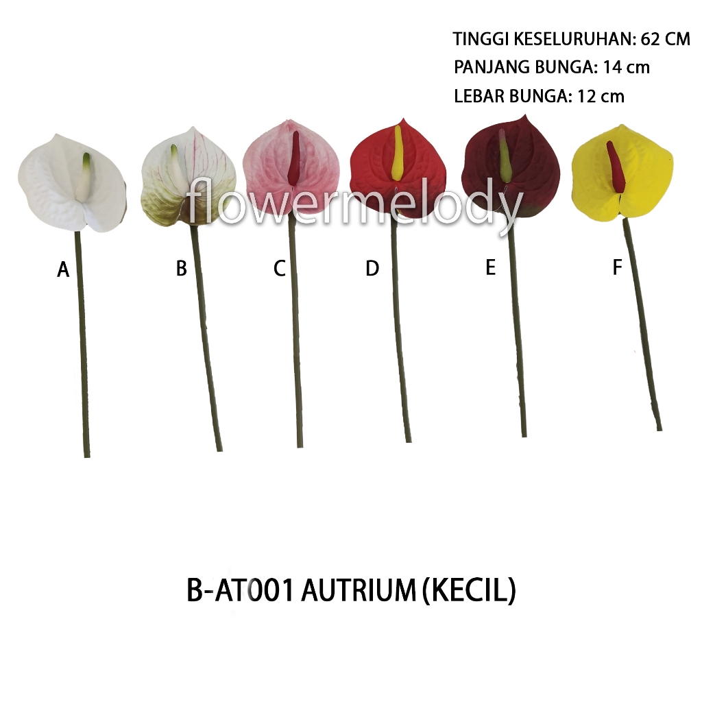 [B-AT001] BUNGA ANTHURIUM KECIL ARTIFICIAL