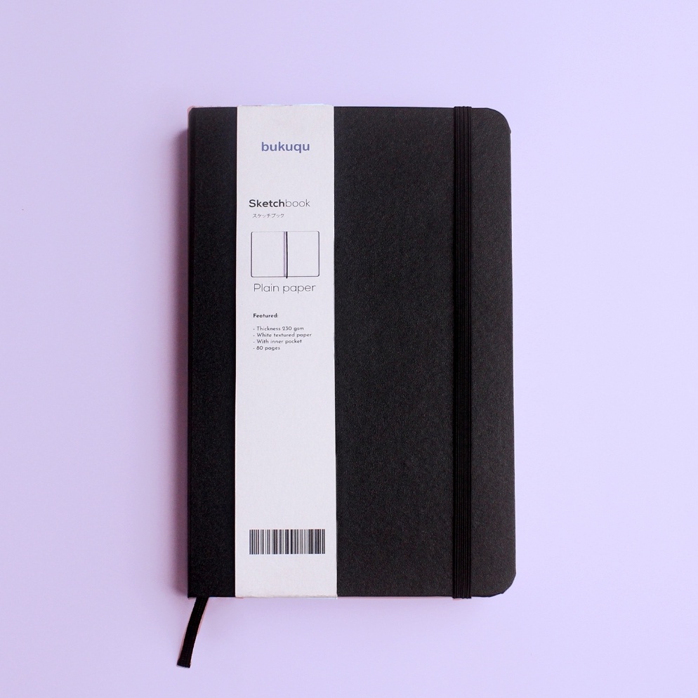 

Bukuqu Sketchbook A5 23 gsm Portrait Watercolor Paper Hardcover Notebook gambar Lukis Cat Air KODE E3R7