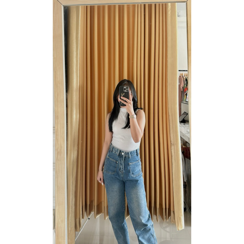 JEANS CARGO BAVE KANTONG DEPAN