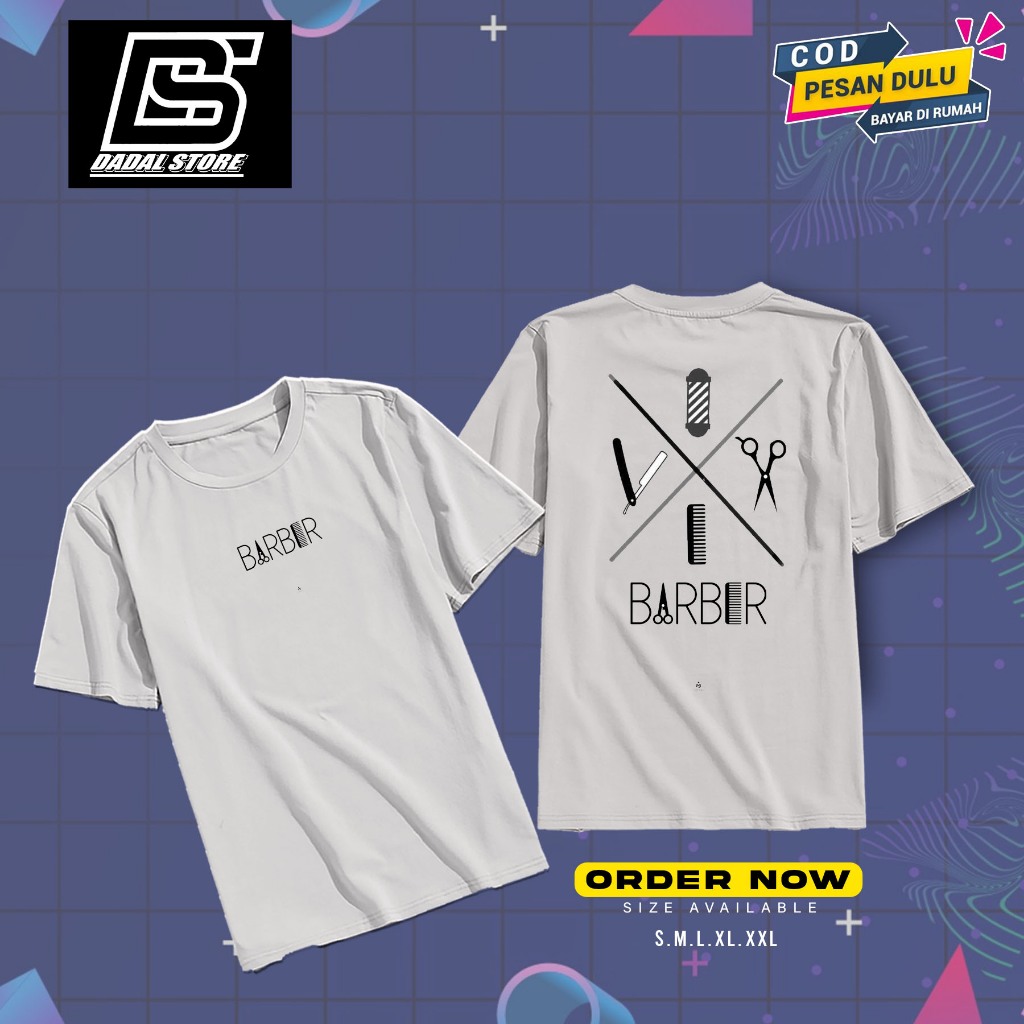 Kaos BARBERSHOP SPECIAL EDITION V5 KEREN BARBER Baju By Distro dadalstore_