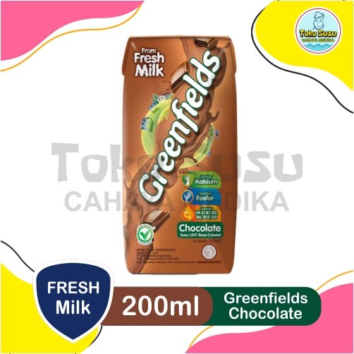 

Greenfields Fresh Milk Susu UHT Rasa Coklat 200 ml