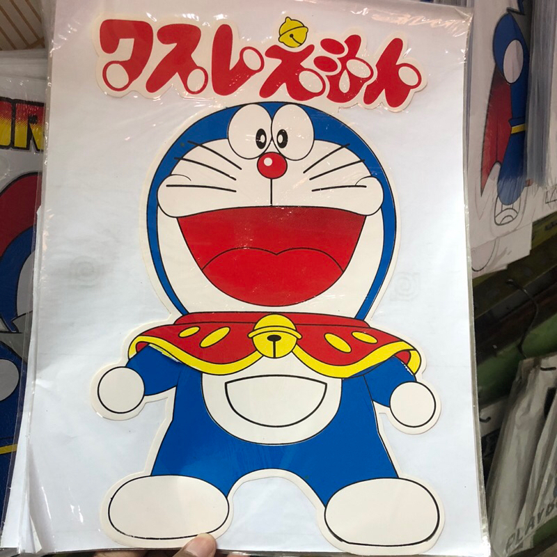 Stiker jumbo dashboard,tembok,kaca motif doraemon