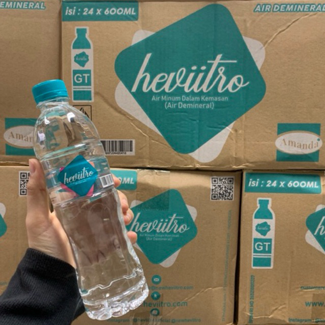 Hevitro Botol Air Mineral 600ML / Air mineral heviitro botol 1 Dus 24 pcs