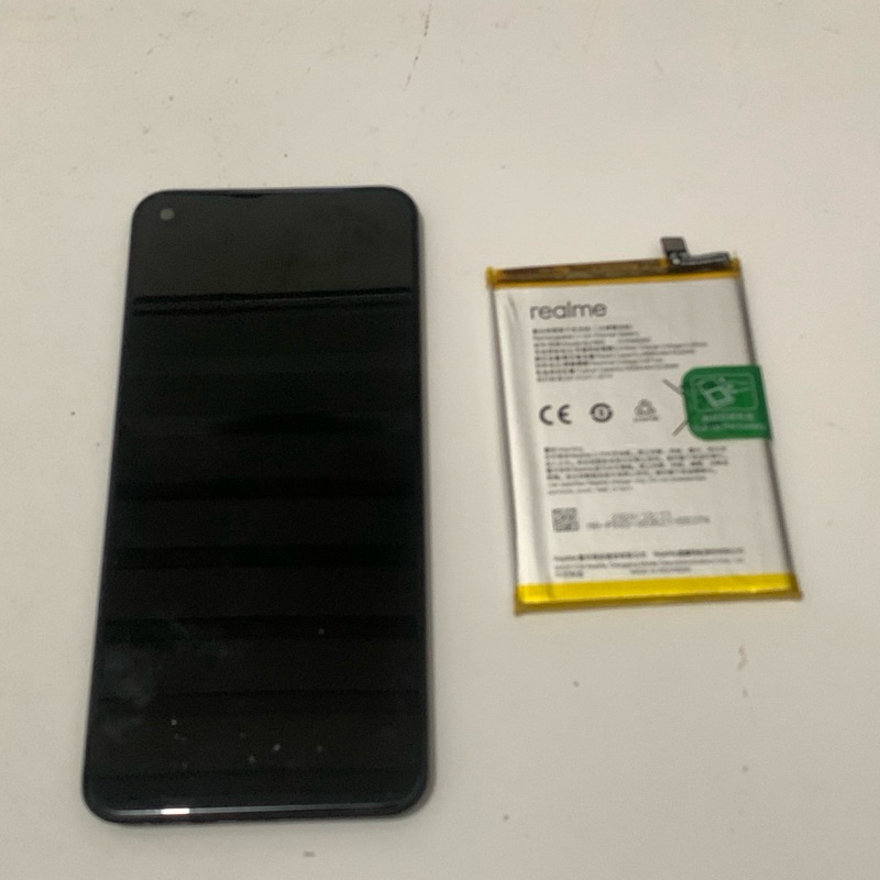 LCD plus Batrei realme 7i original copotan