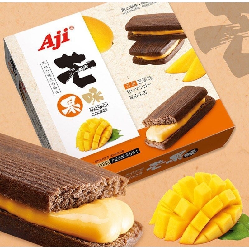 

( HALAL ) Aji sandwich cookies / aji cheese cake