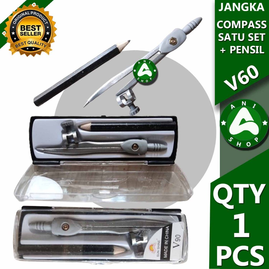 

JANGKA COMPASS 1 SET + PENSIL V 60 ani shopp