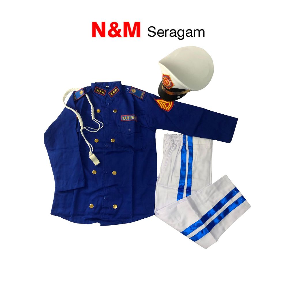 Seragam Taruna Akmil Anak Biru Kumplit