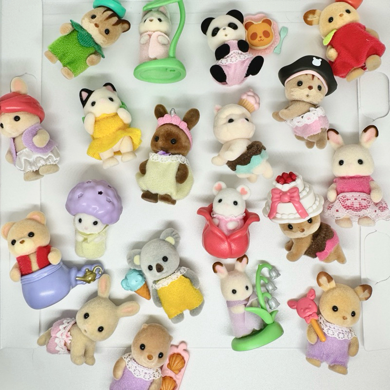 [UPDATED] READY - SYLVANIAN FAMILIES Original Blind Bag Unsealed Baby Figure Mom Dad Giraffe Rabbit 