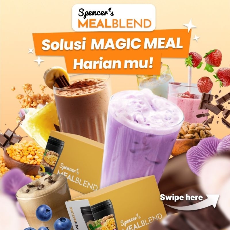 

SPENCER'S MEALBLEND MULTIGRAIN 1 BOX ISI 15 SACHET - MEAL REPLACEMENT TERBAIK TINGGI SERAT TINGGI PROTEIN SOLUSI DIET SEHAT ALAMI PELANGSING PEMBAKAR LEMAK TERAMPUH TERMURAH