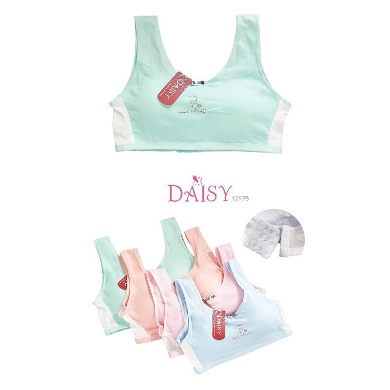 Miniset Daisy Busa Kancing / Bra Perempuan / Miniset Perempuan / Miniset Polos / Miniset Remaja