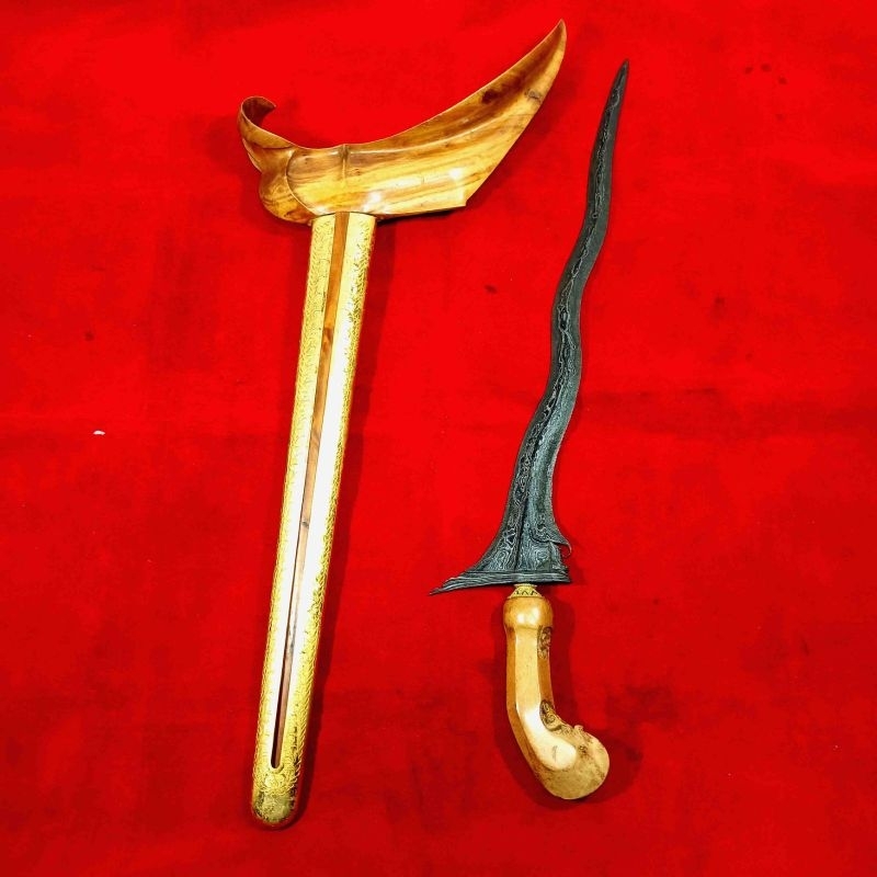 Koleksi Pusaka Keris Antik Pandawa Cinarito Luk 5 Tangguh Mataram Islam Abad 17 Sepuh