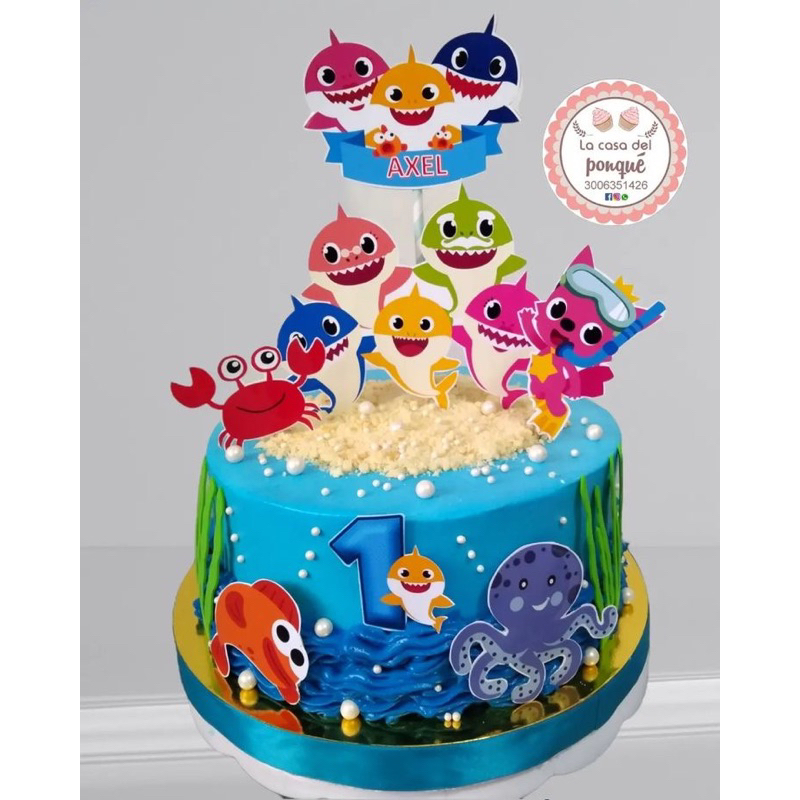 

KUE ULANG TAHUN TEMA BABY SHARK BEBAS RIQUEST GAMBAR BISA PESAN DADAKAN