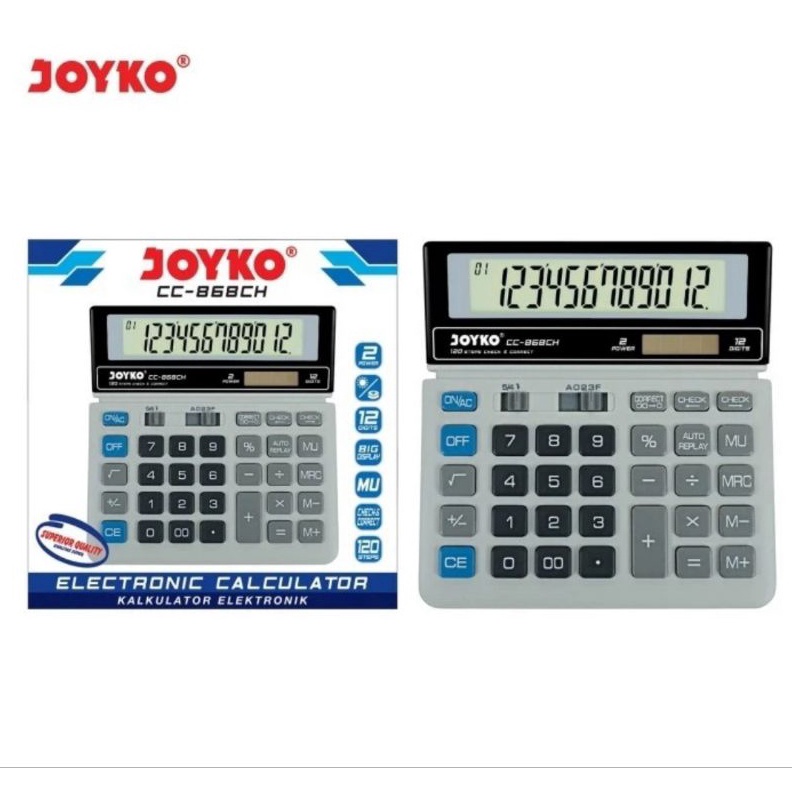 

DIJAMIN BARU JOYKO CC868CH Check Correct Kalkulator Bisa Cek Ulang spt SDC868L