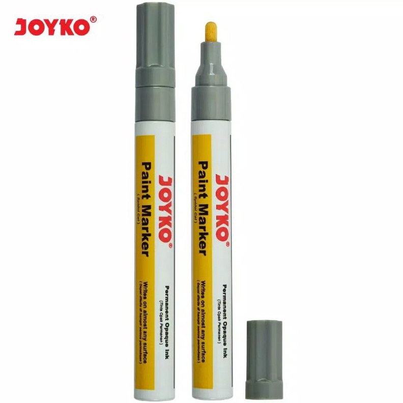 

PROMO TERMURAH Spidol Paint MarkerSpidol Permanen Marker Joyko PTM44 Silver Round Tip