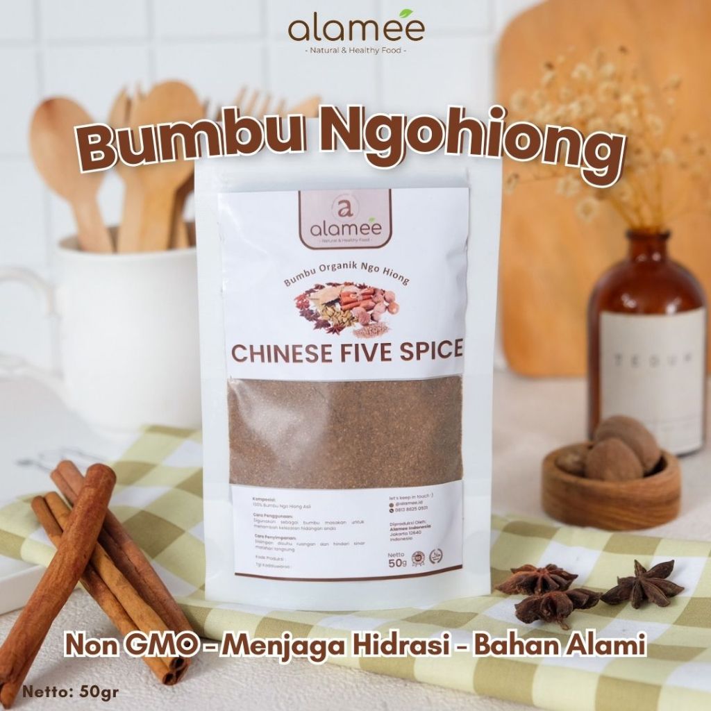 

Ngohiong Powder Bubuk Ngo Hiong Bumbu Masak Chinese Five Spice Murni Tanpa Campuran Dapur Organik