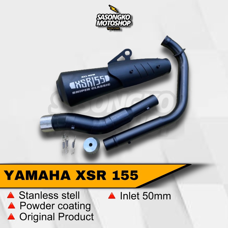 KNALPOT YAMAHA XSR 155 ORIGINAL SNIPER RACING EXHAUST