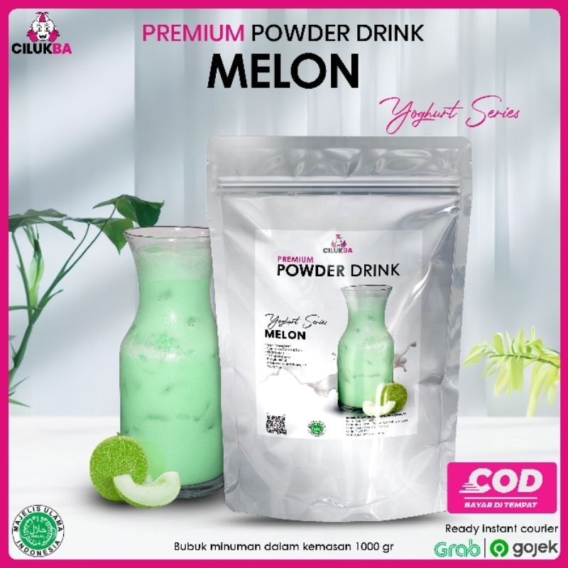 

Cilukba Bubuk Minuman Premium Rasa Melon Yoghurt 1 kg / Premium Powder Drink