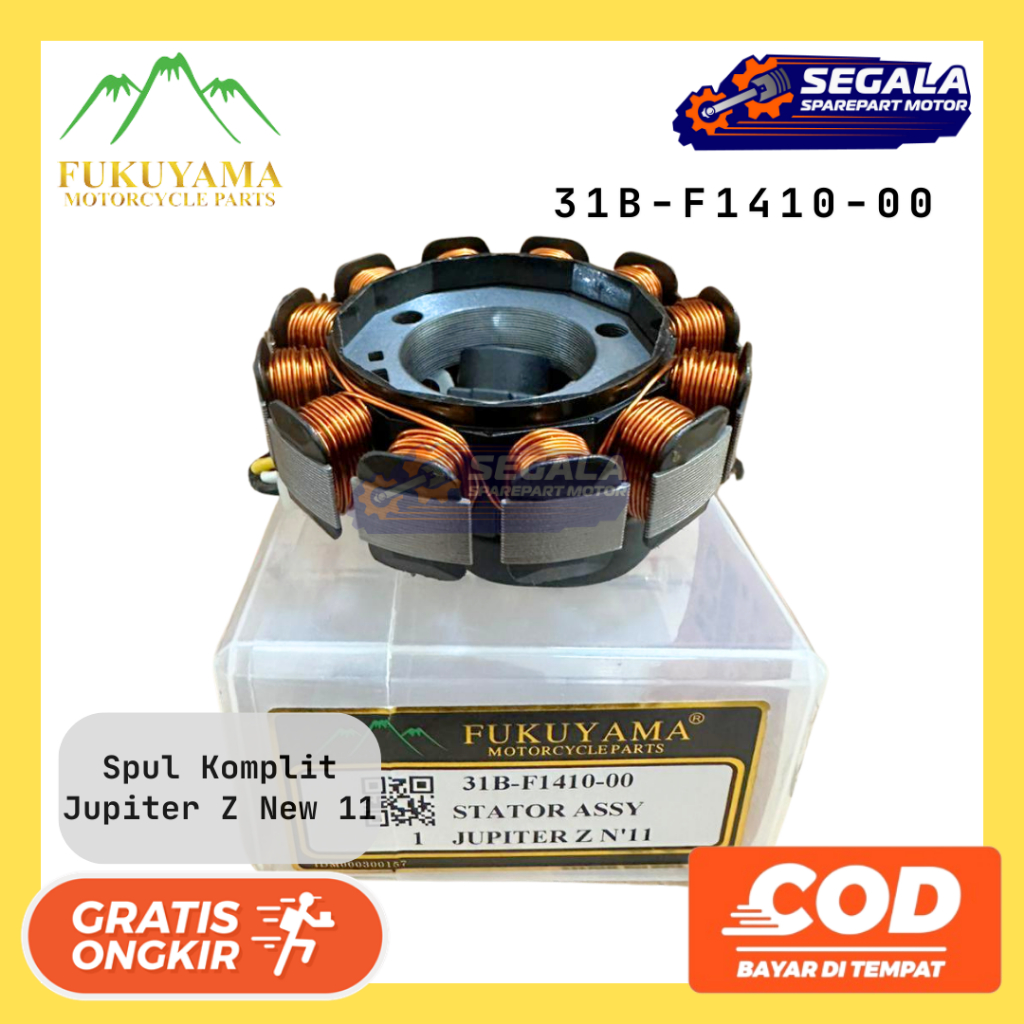 Spull Komplit Stator Assy Fukuyama Jupiter Z New 2011 31B-F1410-00 Spul