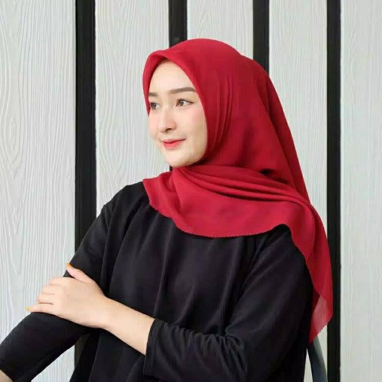 PRODUCT TERKECE PARIS PREMIUM MERAH BENDERA  MERAH CABE ANTI LETOY hijab kemerdekaan 17 agustusan te