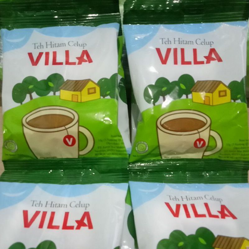 

TEH VILLA CELUP RENTENG ISI 12 SACHET // TEH HITAM CELUP // TEH WANGGI