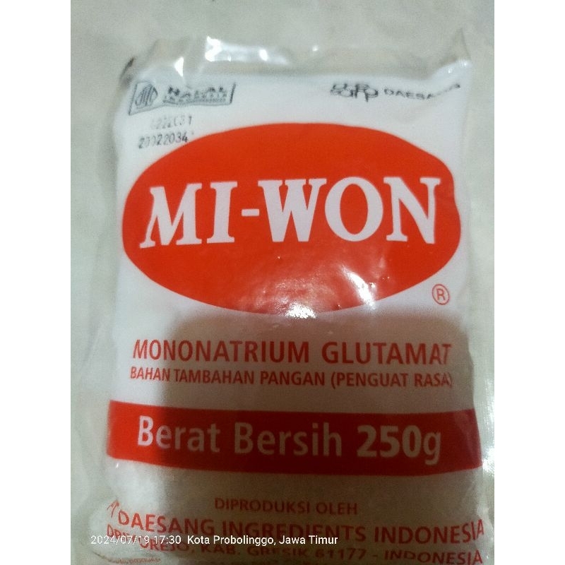 

MIWON PENYEDAP RASA 250 gr