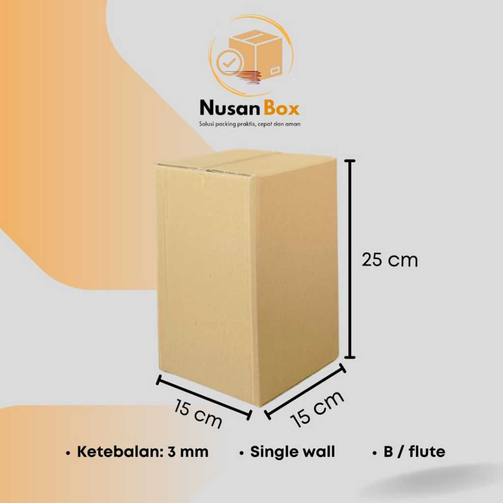 

KARDUS PACKING KARTON BOX POLOS 15X15X25 CM