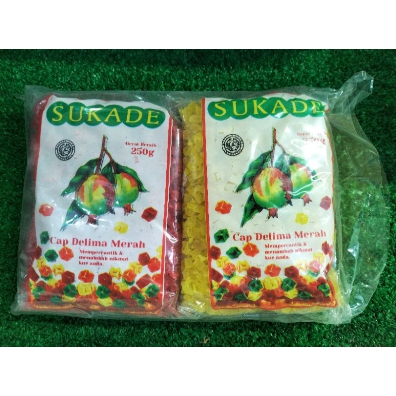 

Sukade Cap Delima Merah 4 warna 1kg