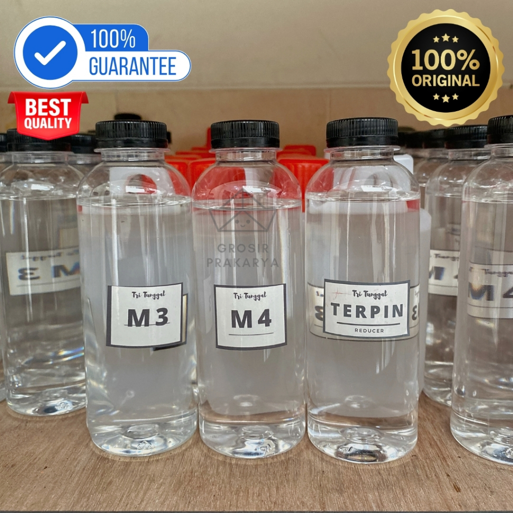 Reduser M3 / M4 / Terpin / M1 Sablon 250ml GROSIR PRAKARYA MALANG Thinner Tiner Reducer Thiner Penge