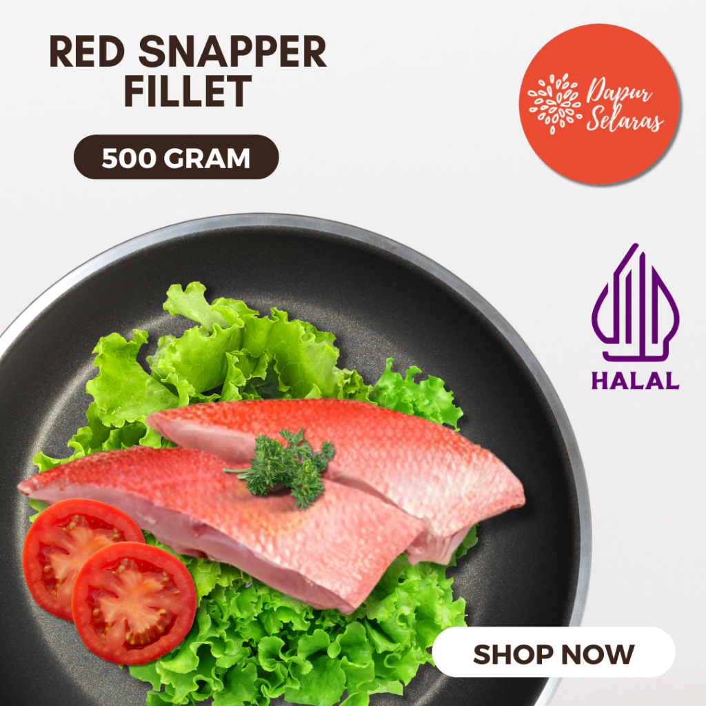 

Ikan Kakap Merah / Red Snapper Fillet 500 Gram