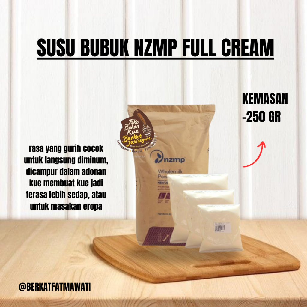 

NZMP SUSU BUBUK FULL CREAM WHOLEMILK POWDER 250 GRAM