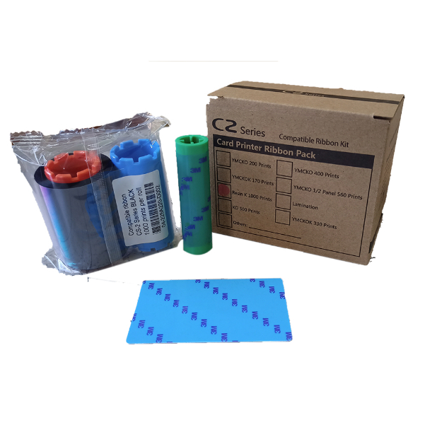 RIBBON COMPATIBLE BLACK DAN COLOR YMCKO HITI CS200 E