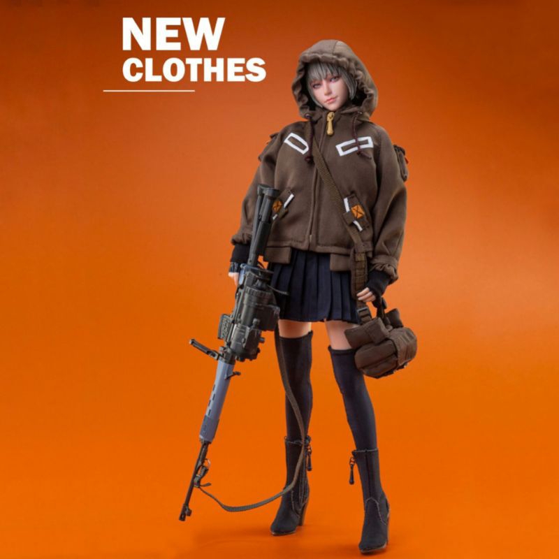 1/6 Women Soldier Tactical Jacket Clone Twin Warriors - Serene Hound Series Combat Jacket For 12" Ac