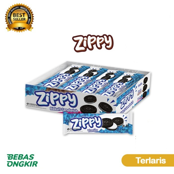 

Zippy Biskuit Sandwich Rasa Vanila 35 Gram [ 1Pcs ]