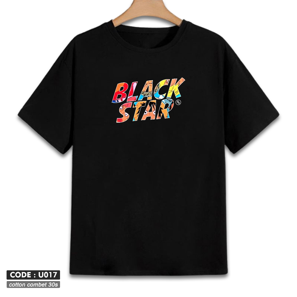 BlackStar Clothing Company Kaos Hitam Blackstar Logo U017
