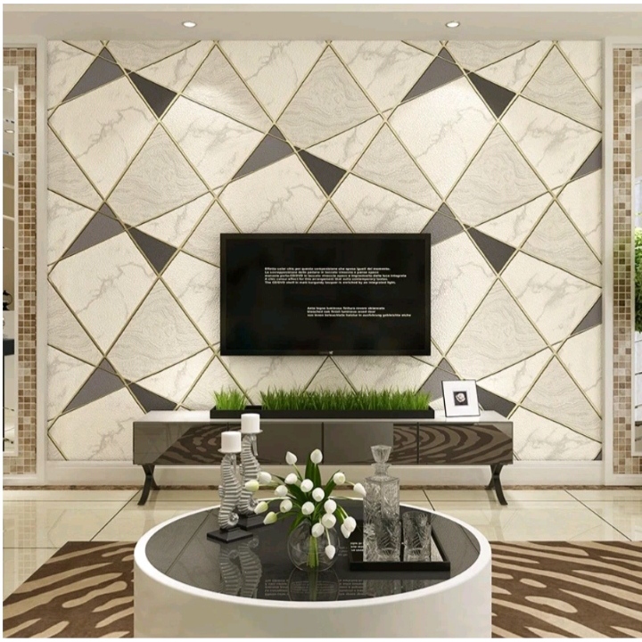 Wallpaper dinding motif marmer 45cm x 10m wallpaper motif keramik abu putih