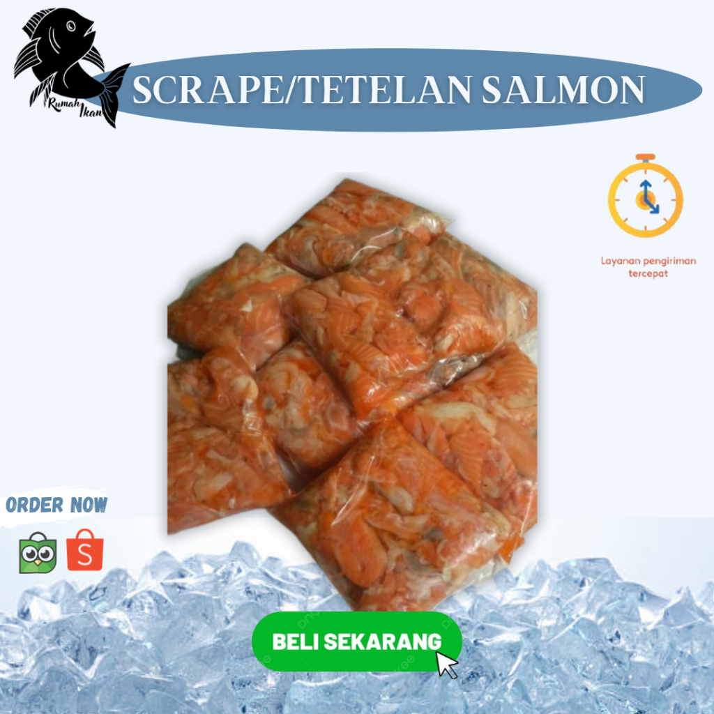 

Scrape Meat/Tetelan Salmon Segar per500gram