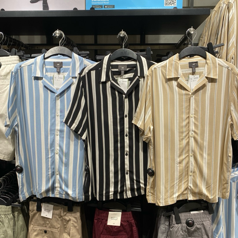 Kemeja Kasual Pria H&M Original Store