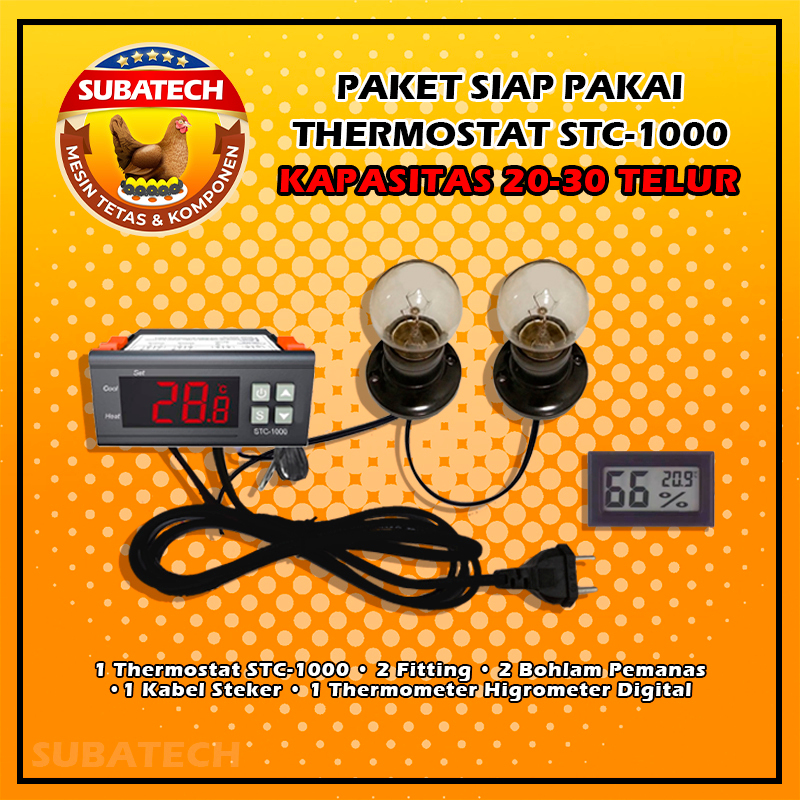 Paket Siap Pakai PSP-STC-2F Termostat Thermostat Mesin Tetas Penetas