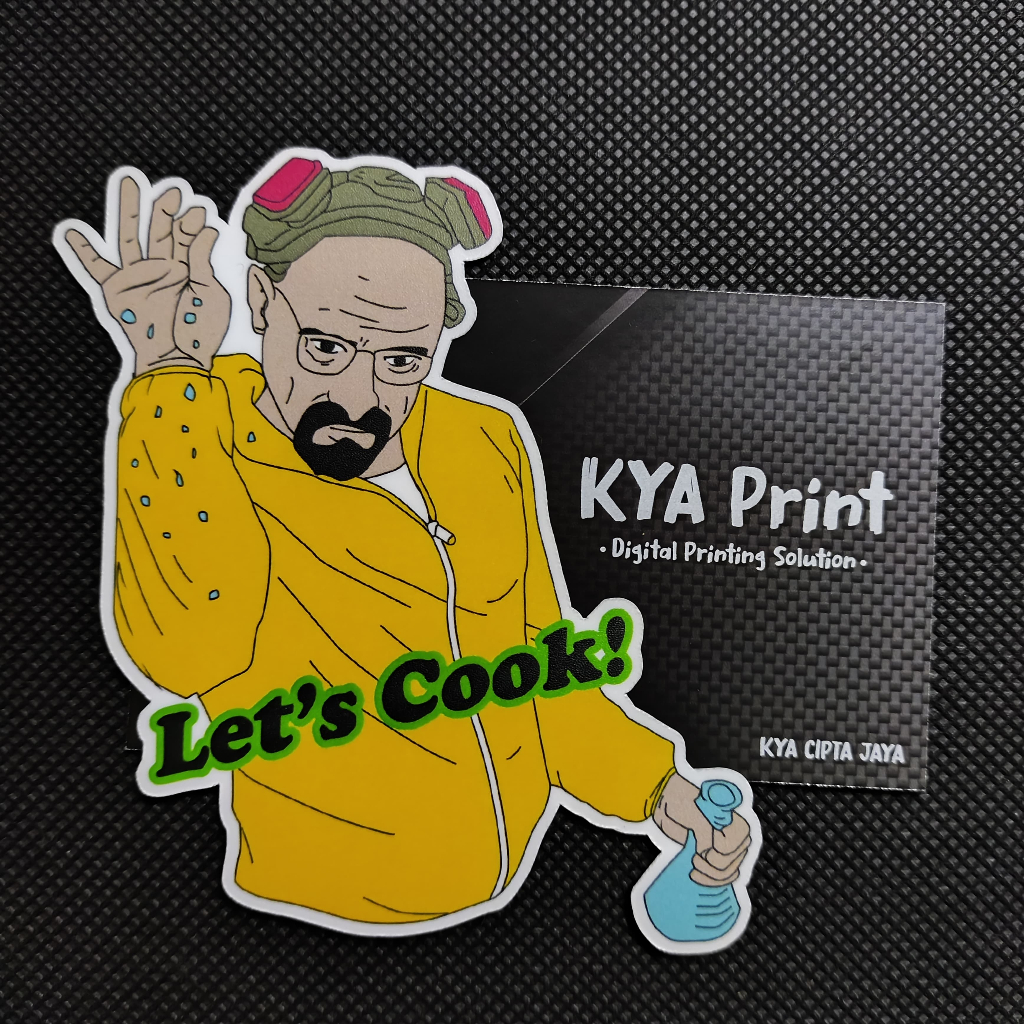 

Premium Sticker Walter White Heisenberg Breaking Bad Lets cook! Versi 2