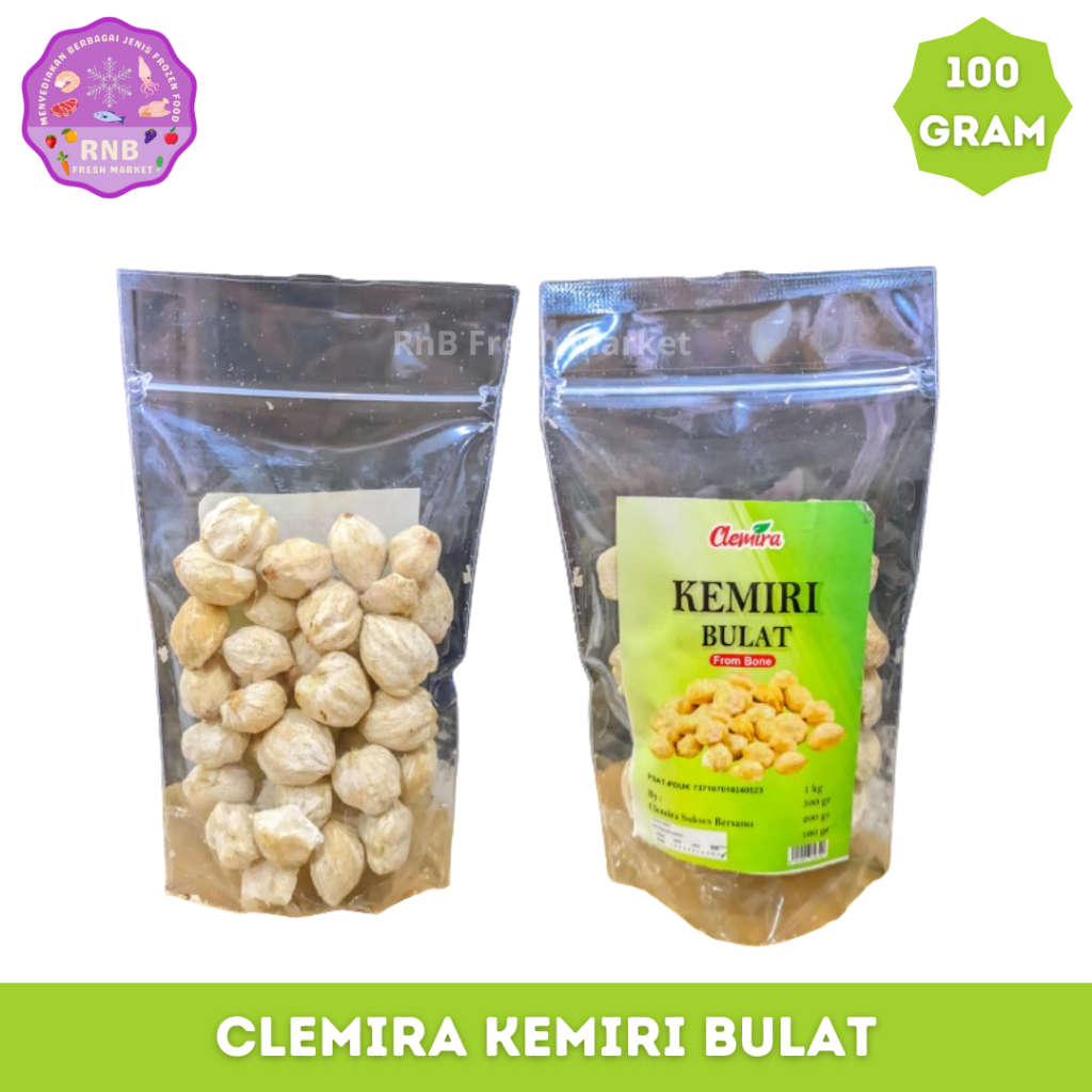 

Clemira Kemiri Bulat Netto 100 Gram