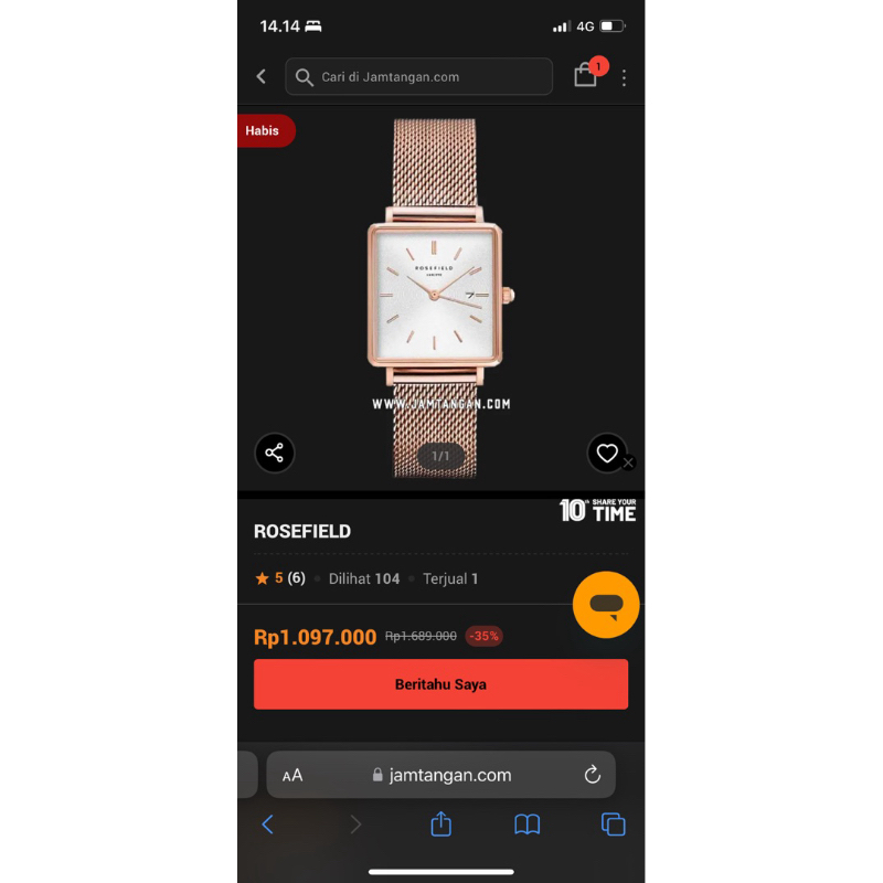jam tangan Rosefield original