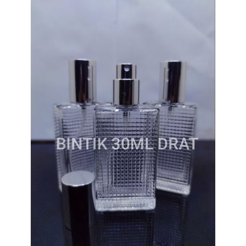 Botol Bintik 30ml Drat silver