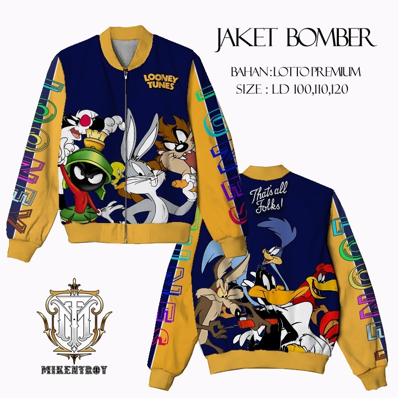 JAKET BOMBER LOONEY TUNES JAKET BOMBER ANIMASI