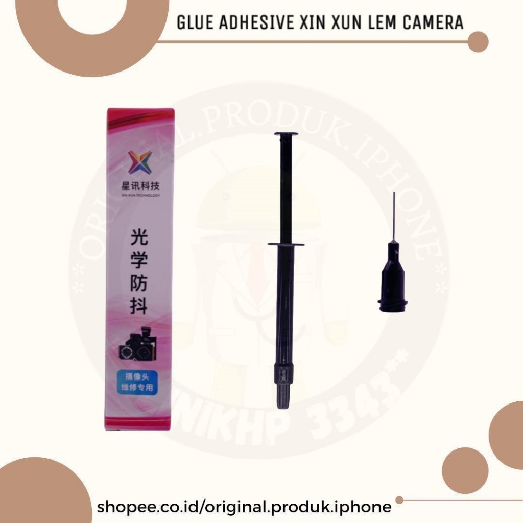 

GLUE ADHESIVE LEM KAMERA XIN XUN REPAIR ANTI SHAKE ORIGINAL