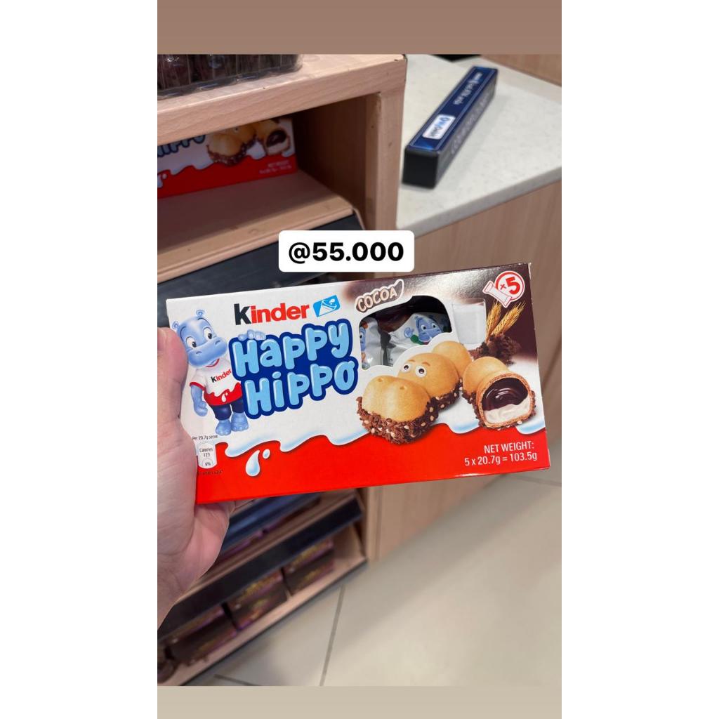 

Coklat Chocolatte Kinder Happy Hippo Asli Malaysia
