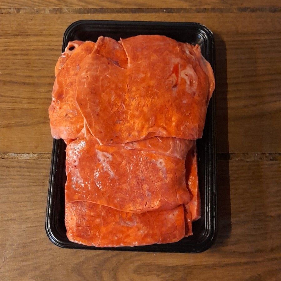 

Paru Iris Sapi Import /Dendeng Paru / Beef Lungs Slice