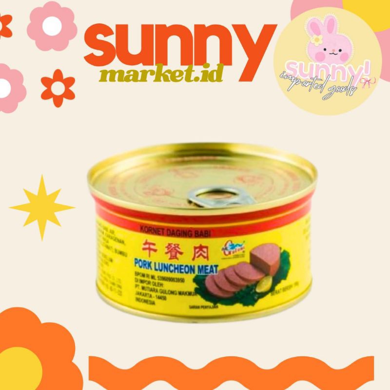 

SUNNYMARKET - DAGING MALING GULONG GU LONG PORK LUNCHEON MEAT KORNET DAGING BABI 397GR
