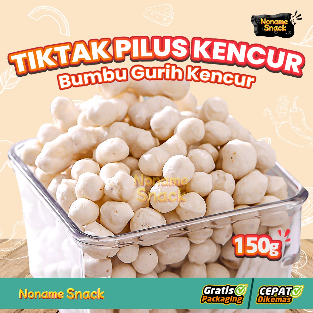 

NoName Snack - Tiktak Pilus Kencur Gurih Renyah Grosir 150gr