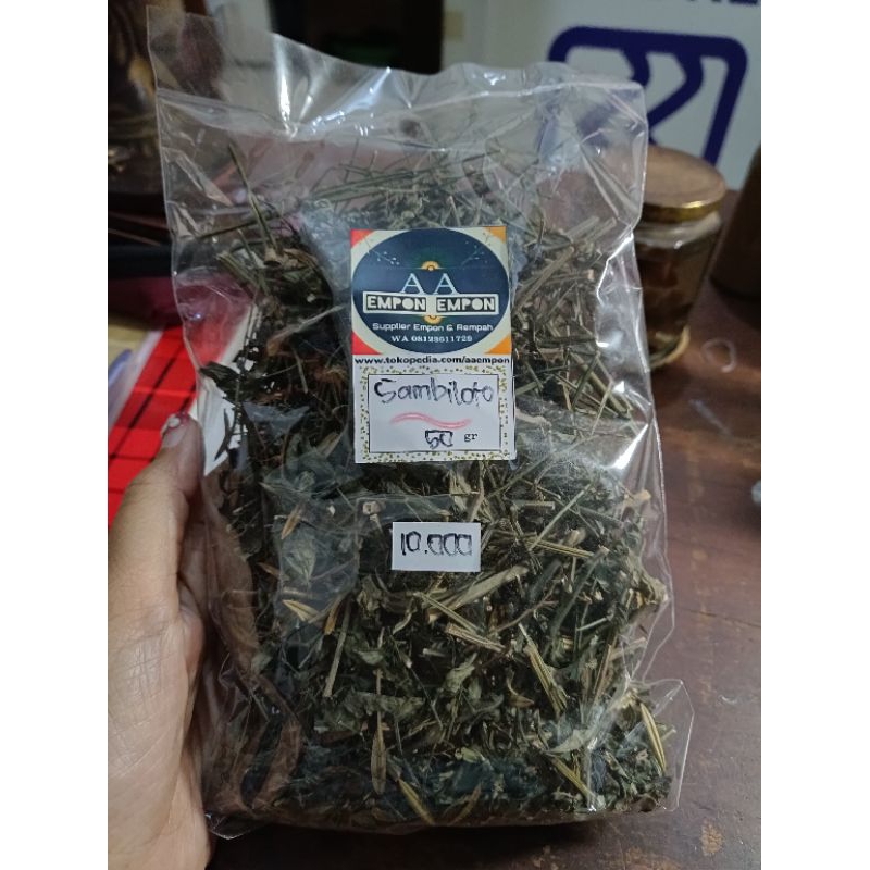 

Daun sambiroto kering 50gr