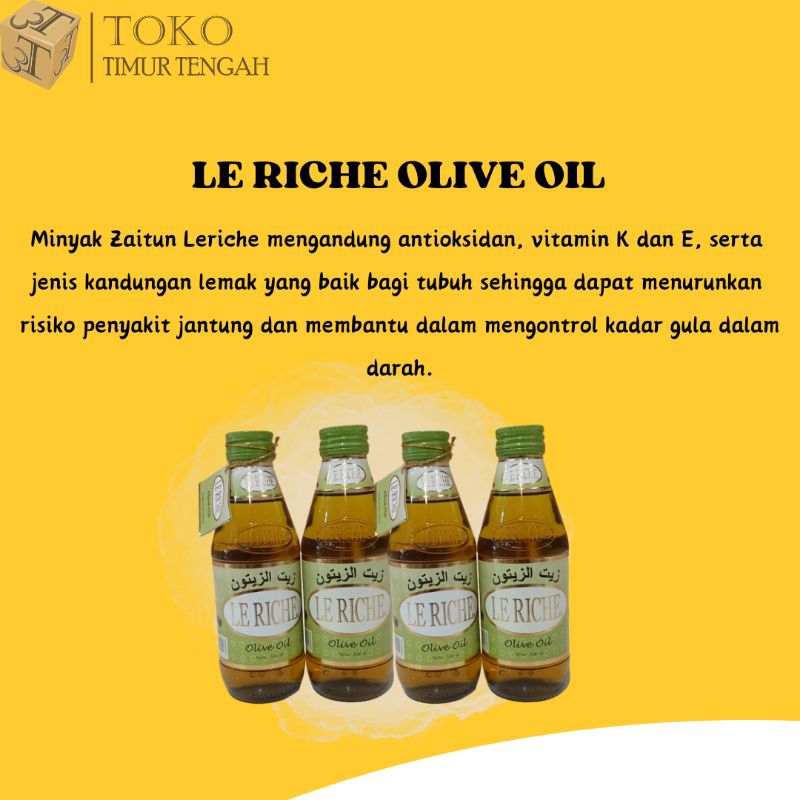 

LE RICHE OLIVE OIL 300ML